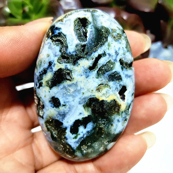 Mixed Ocean Jasper Palm Stones-ToShay.org