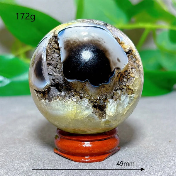 Black Silk Agate Ball-ToShay.org