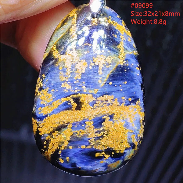 Blue Pietersite Chatoyant Pendant-ToShay.org