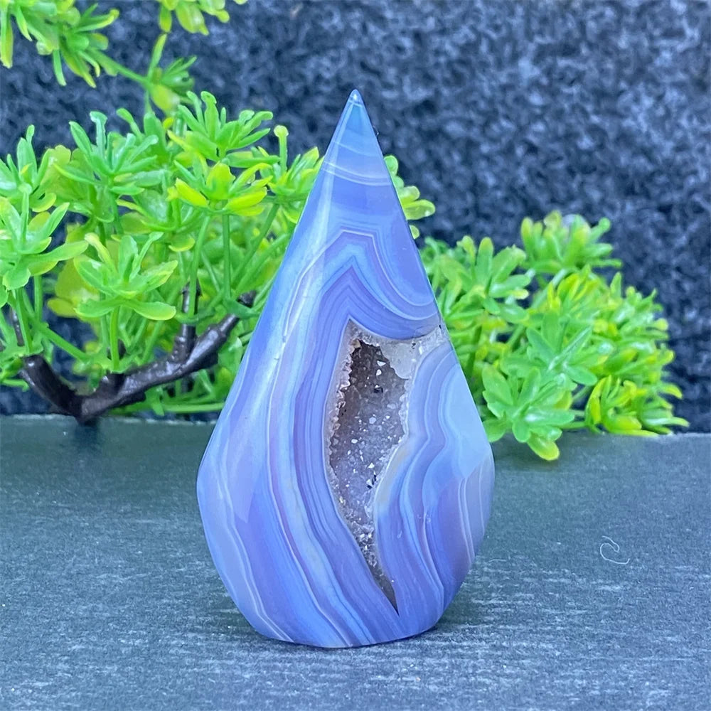 Blue Lace Agate Torch-ToShay.org
