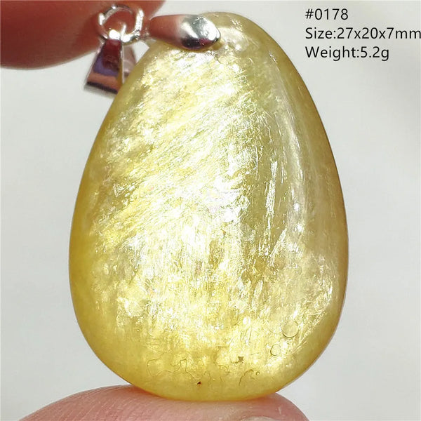 Gold Lepidolite Flash Pendant-ToShay.org