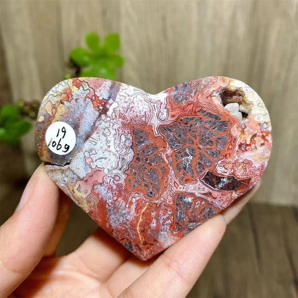 Red Agate Geode Hearts-ToShay.org