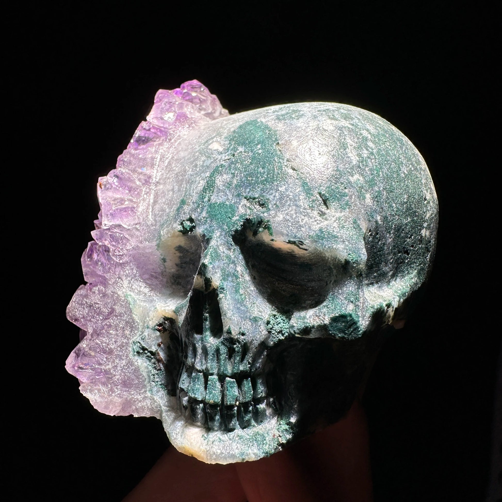 Purple Amethyst Skull Cluster-ToShay.org