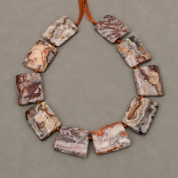 Orange Crazy Agate Beads-ToShay.org