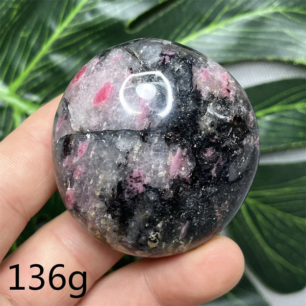 Pink Rhodonite Palmstone-ToShay.org