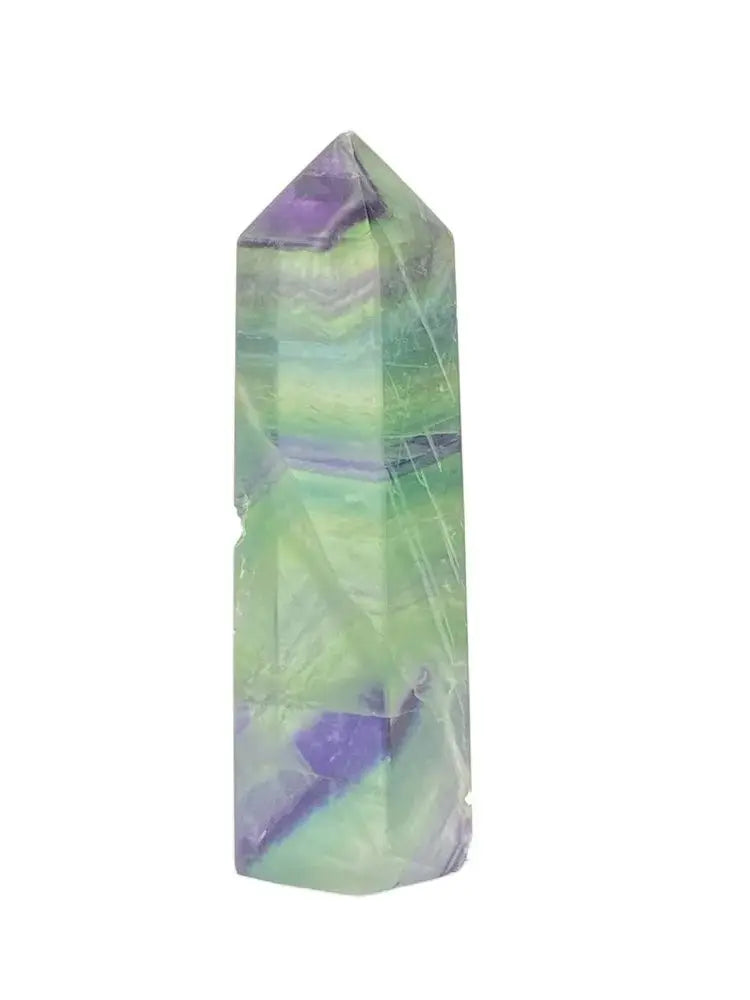 Rainbow Fluorite Crystal Point-ToShay.org