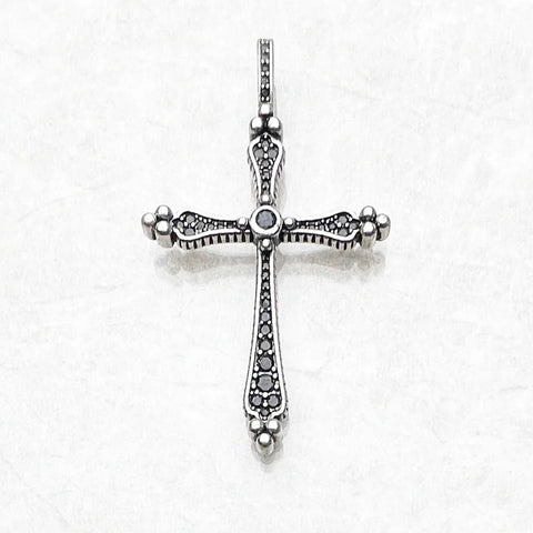 Silver Zircon Cross-ToShay.org