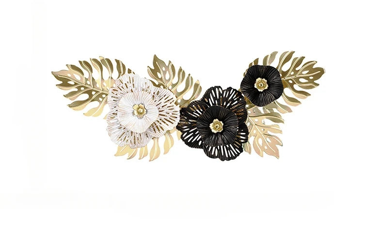Gold Flower Iron Wall Art-ToShay.org