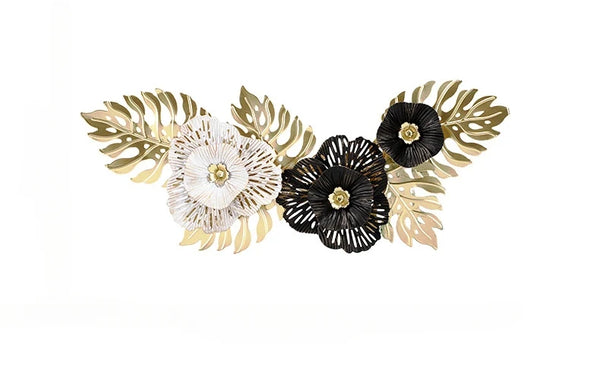 Gold Flower Iron Wall Art-ToShay.org
