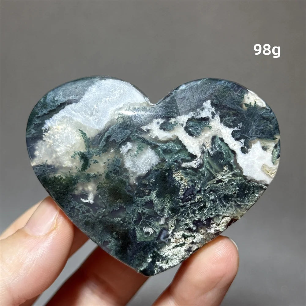 Green Moss Agate Heart-ToShay.org