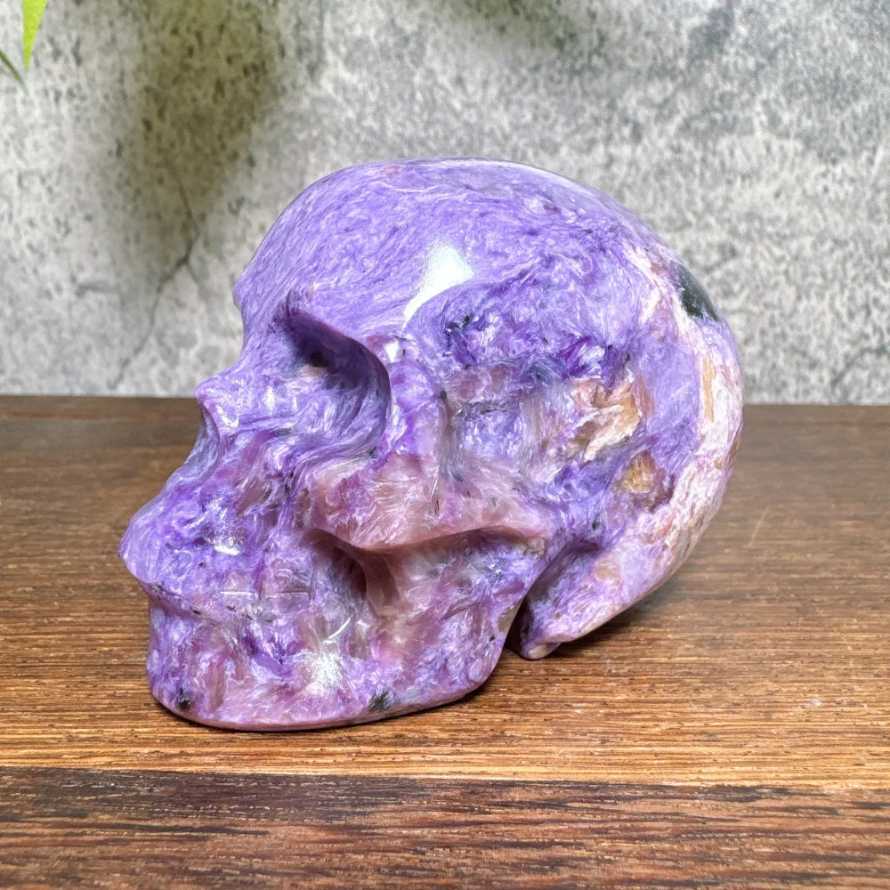 Purple Charoite Skull-ToShay.org