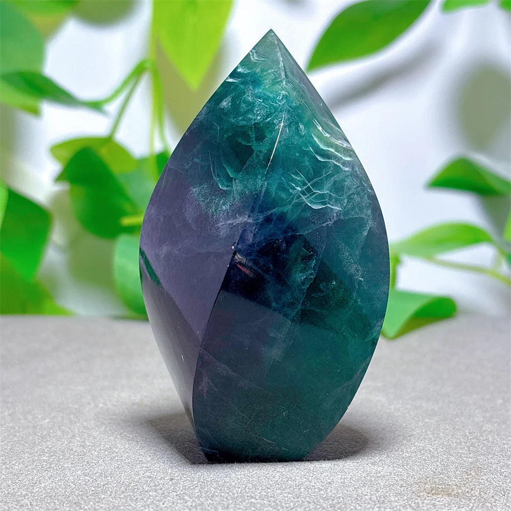 Green Fluorite Flame Stone-ToShay.org