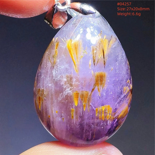 Purple Red Auralite Pendant-ToShay.org