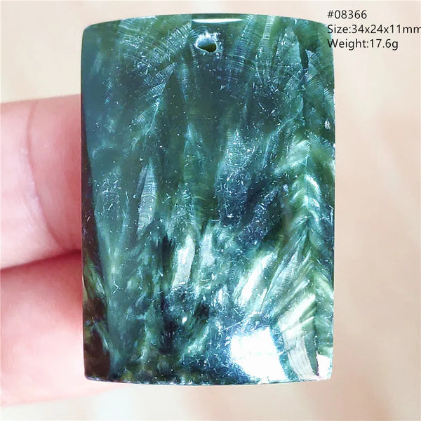 Green Seraphinite Pendant-ToShay.org