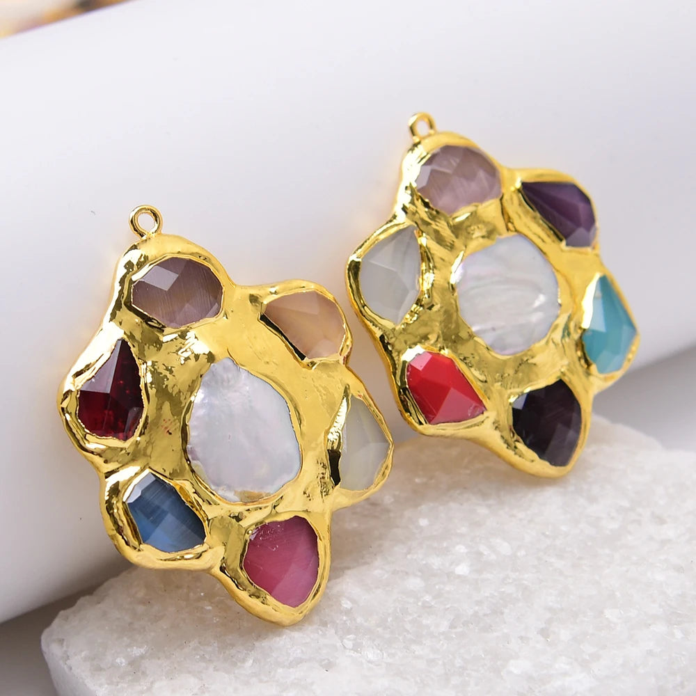 White Pearl Crystal Charms-ToShay.org