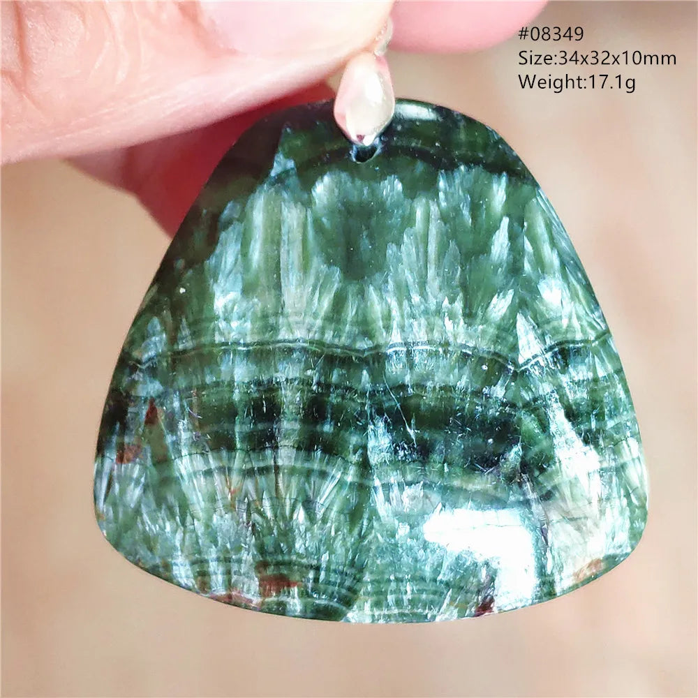 Green Seraphinite Pendant-ToShay.org