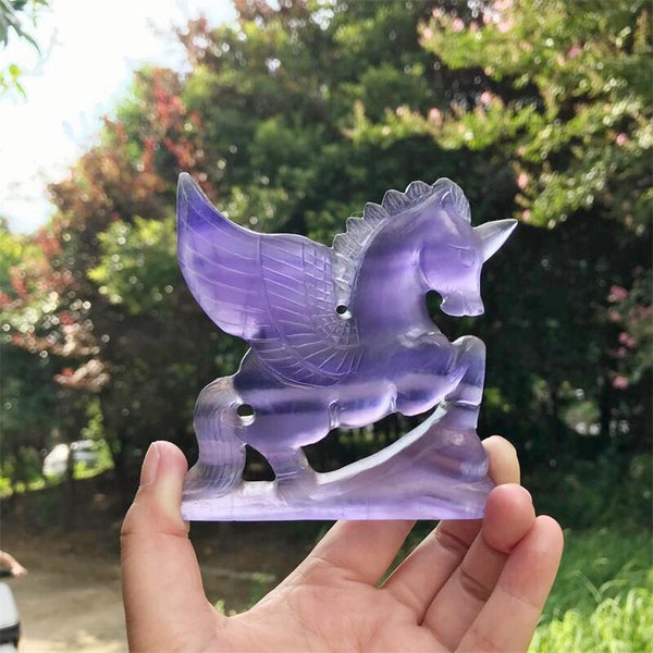 Purple Fluorite Unicorn-ToShay.org