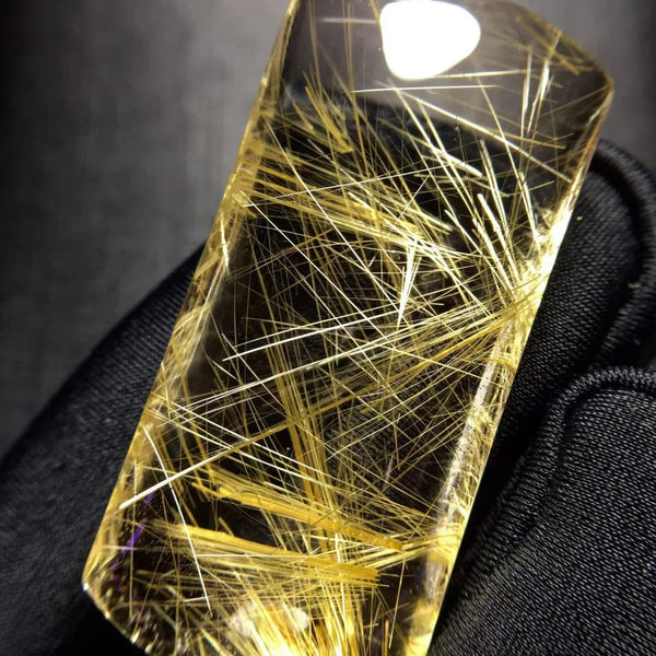 Gold Rutilated Quartz Pendant-ToShay.org