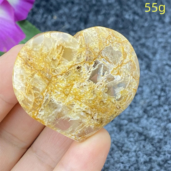 Yellow Ghost Crystal Heart-ToShay.org