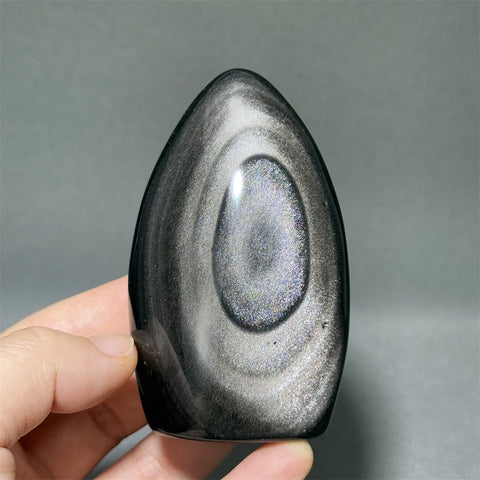 Silver Obsidian Torch-ToShay.org