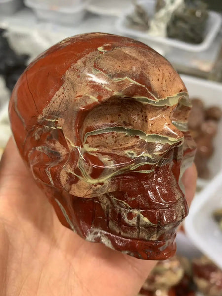 Red Jasper Skull-ToShay.org