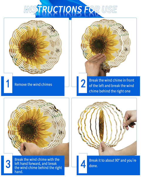 Sunflower Wind Spinner-ToShay.org