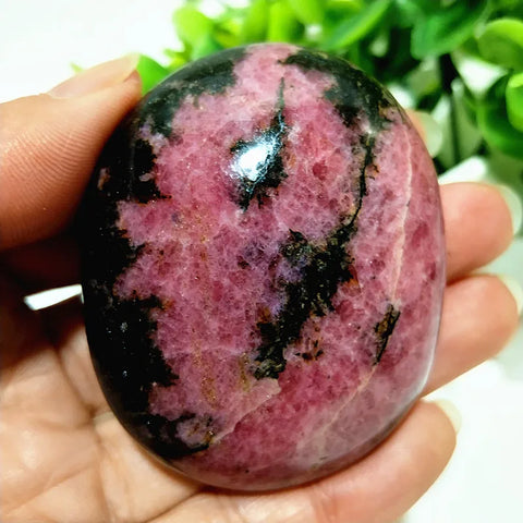 Pink Rosestone Palm Stone-ToShay.org
