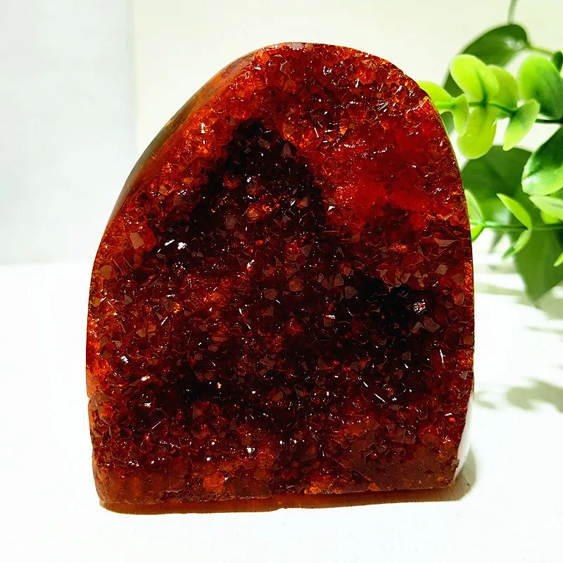 Orange Citrine Geode Cluster-ToShay.org