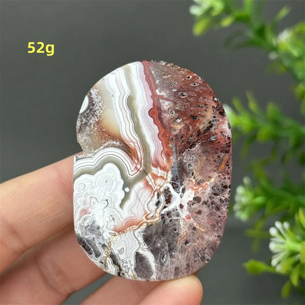 Red Agate Palm Stone-ToShay.org
