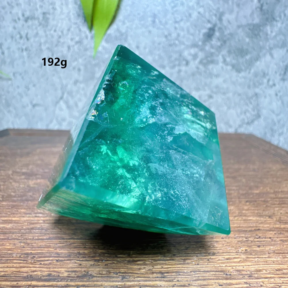 Green Fluorite Cube-ToShay.org