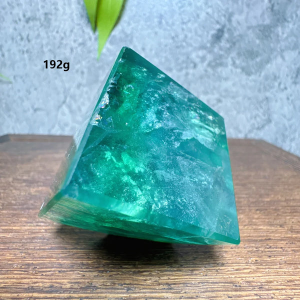 Green Fluorite Cube-ToShay.org