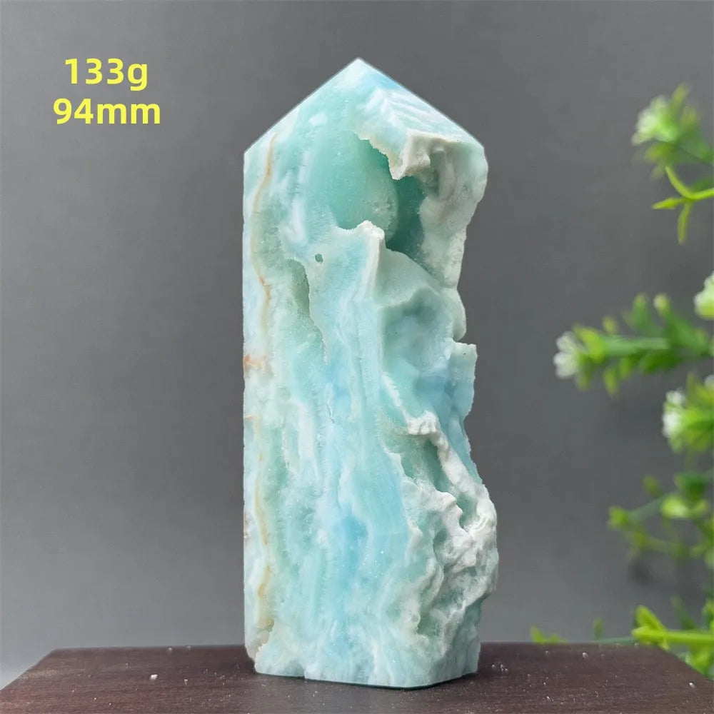 Blue Heteropolar Crystal Point-ToShay.org