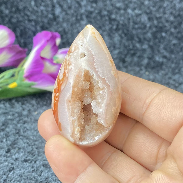 Red Agate Geode Crystal Egg-ToShay.org