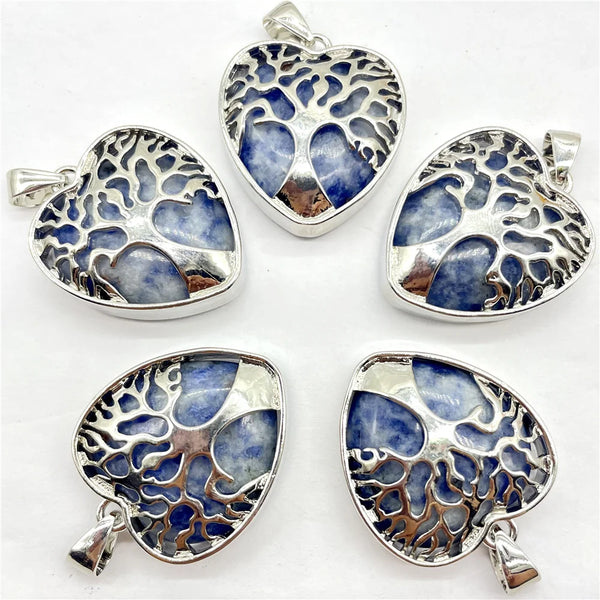 Mixed Crystal Tree Pendants-ToShay.org