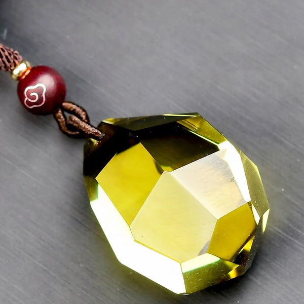 Yellow Citrine Quartz Pendant-ToShay.org