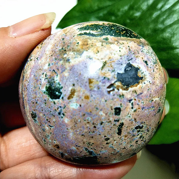 Ocean Jasper Palm Stone-ToShay.org