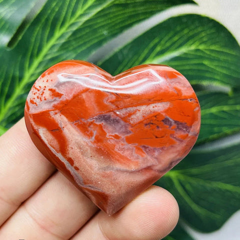 Red Jade Agate Heart-ToShay.org