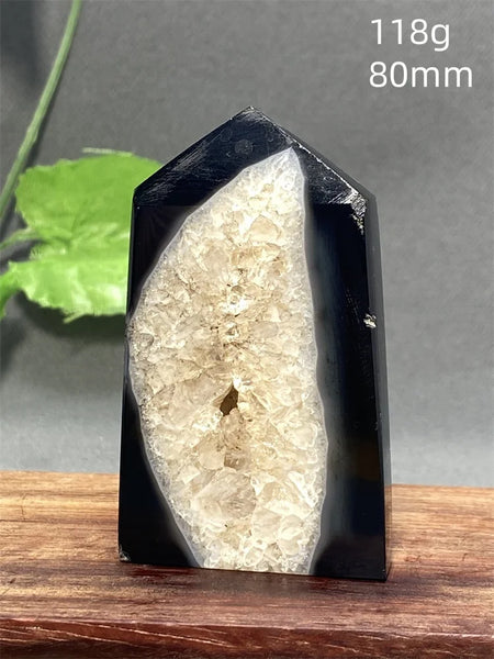 Black Striped Agate Tower-ToShay.org