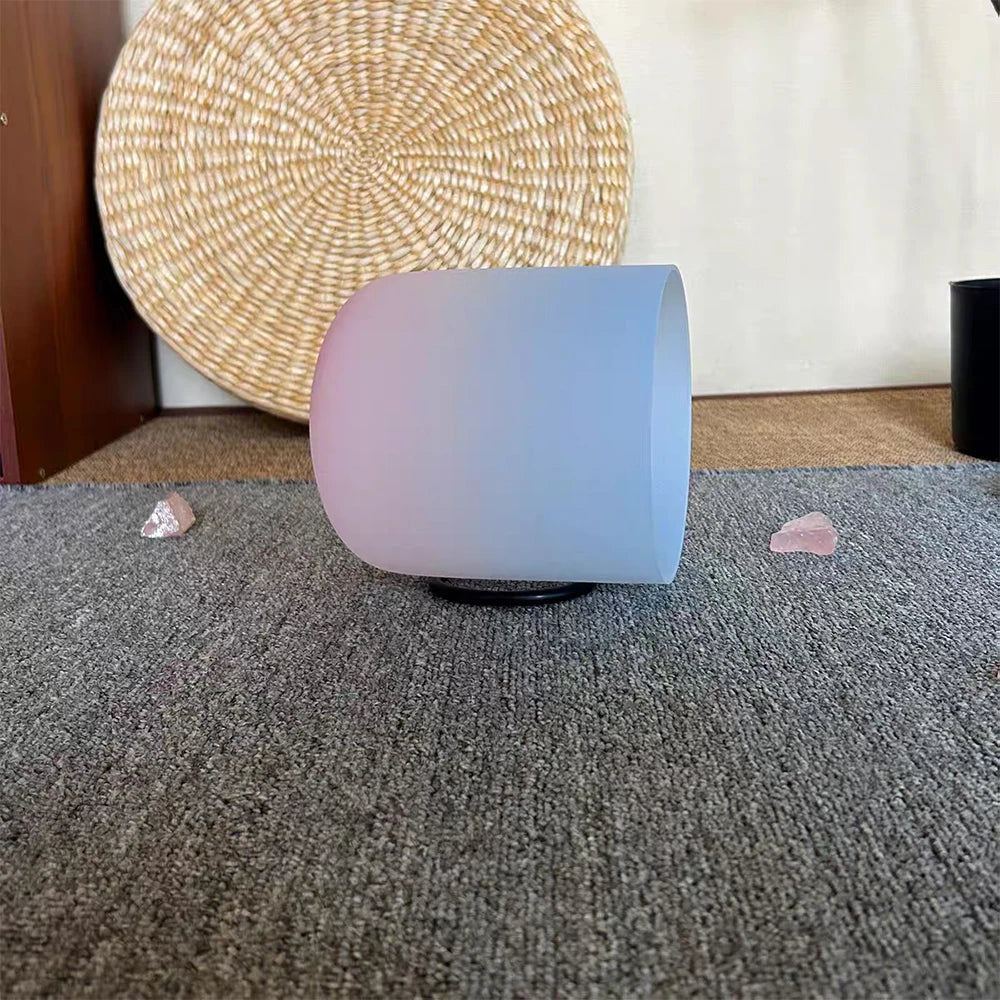 Blue Pink Crystal Singing Bowl-ToShay.org
