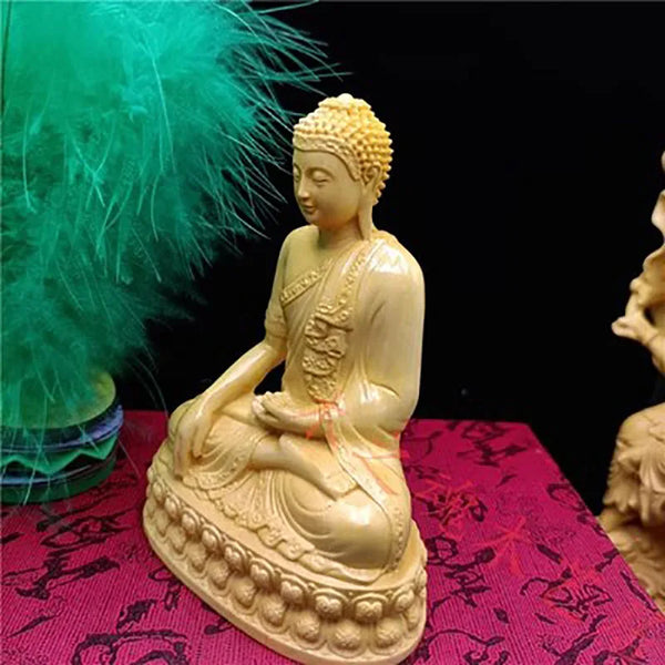 Wood Shakyamuni Buddha-ToShay.org