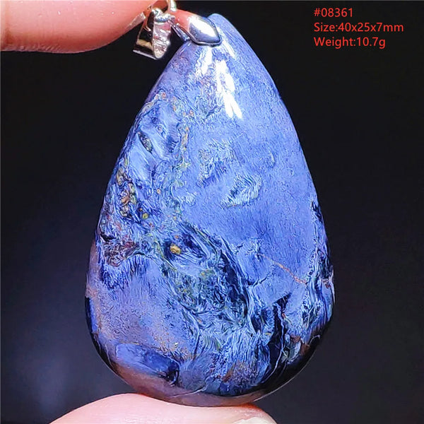 Blue Pietersite Chatoyant Pendant-ToShay.org