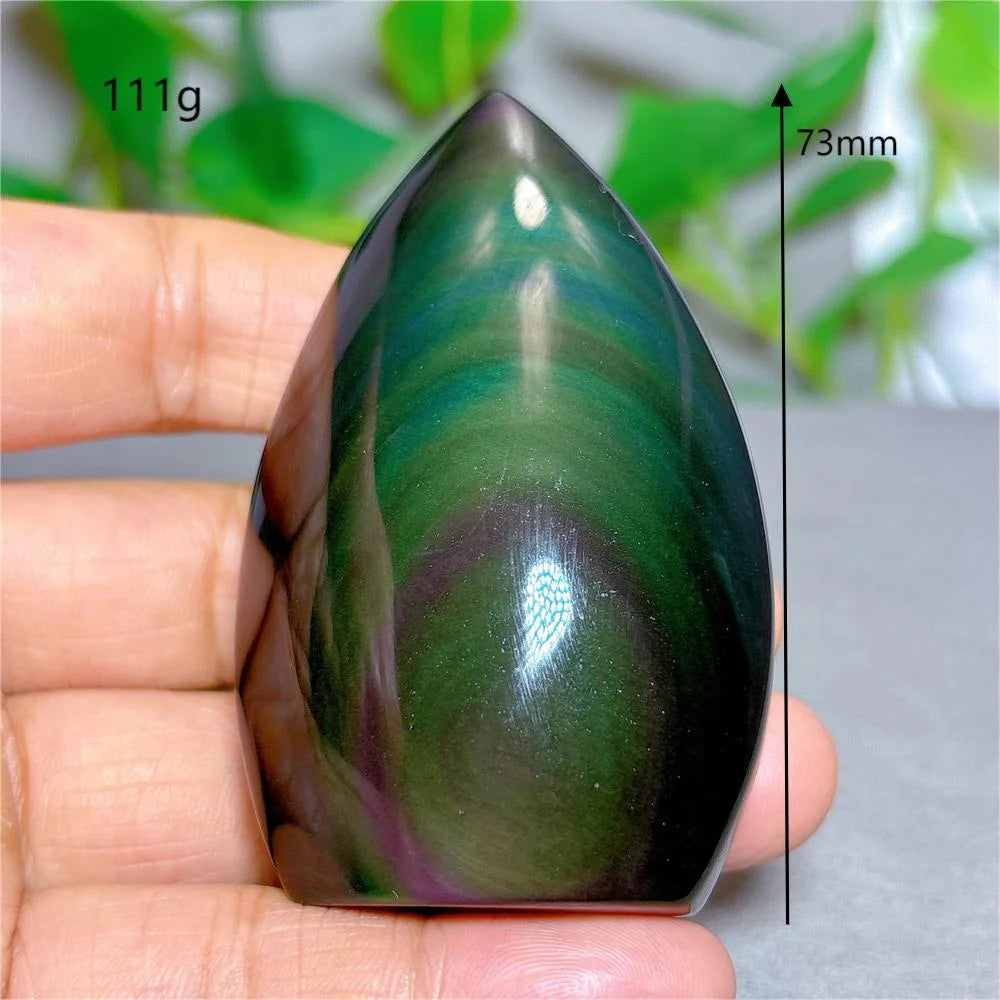 Rainbow Obsidian Torch-ToShay.org