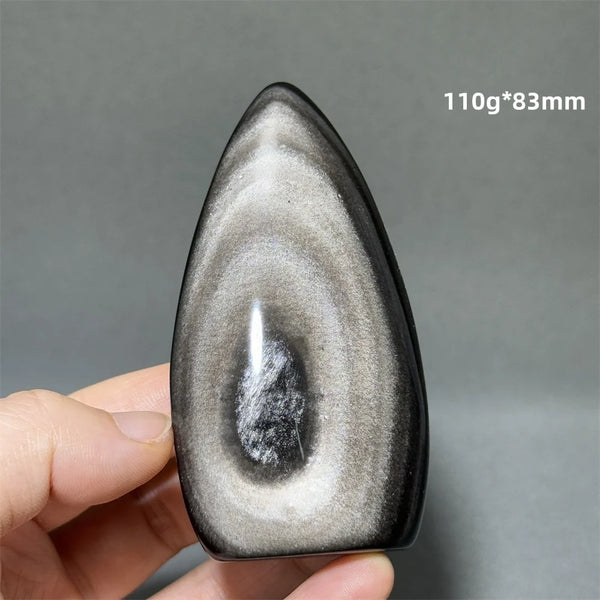 Silver Obsidian Torch-ToShay.org