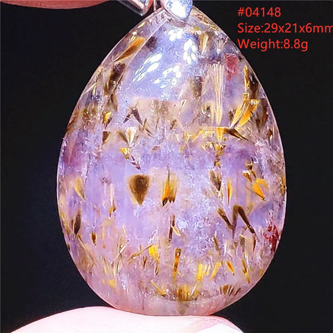 Gold Rutilated Pendant-ToShay.org