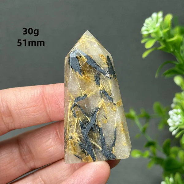 Gold Red Hair Crystal Point-ToShay.org
