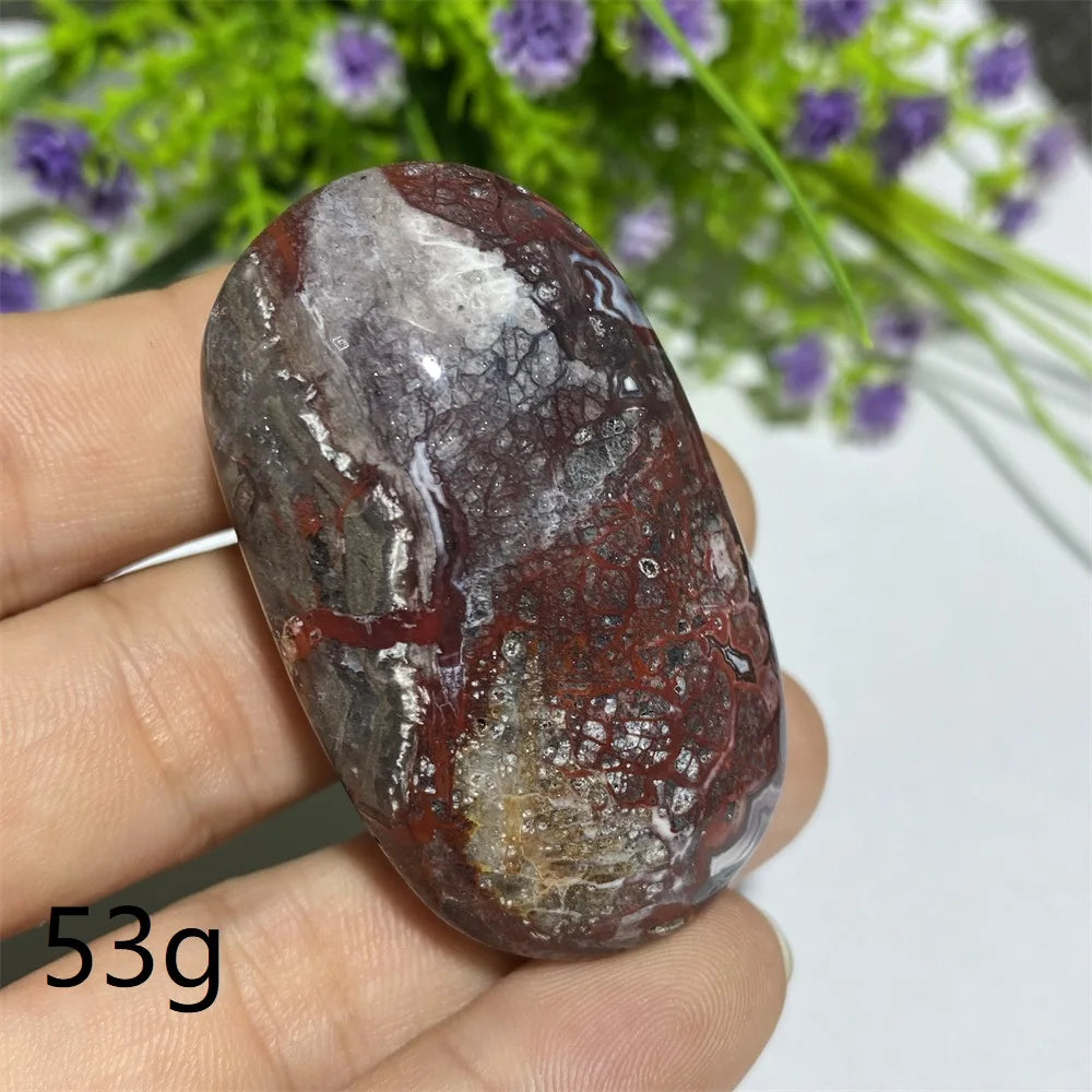 Red Agate Palm Stone-ToShay.org