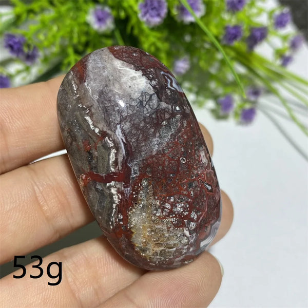 Red Agate Palm Stone-ToShay.org