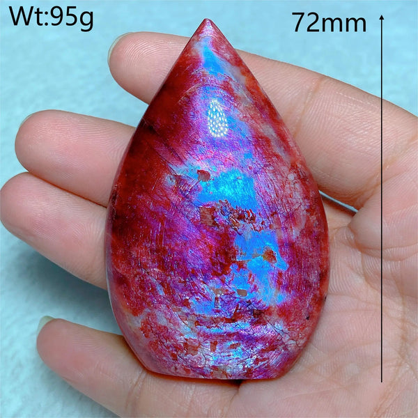 Red Fire Quartz Moonstone Point-ToShay.org