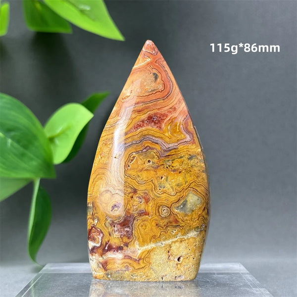 Yellow Crazy Agate Torch-ToShay.org