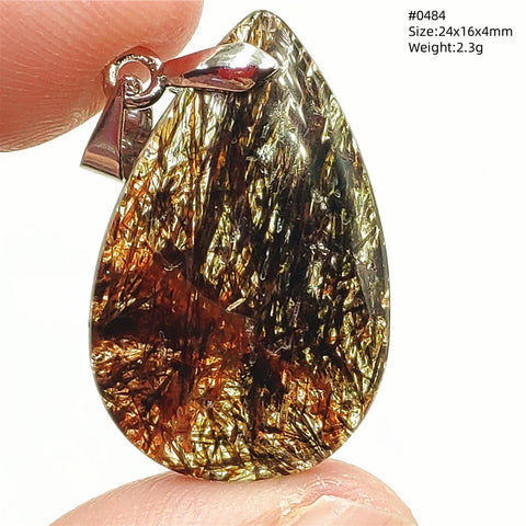Black Copper Rutilated Quartz-ToShay.org
